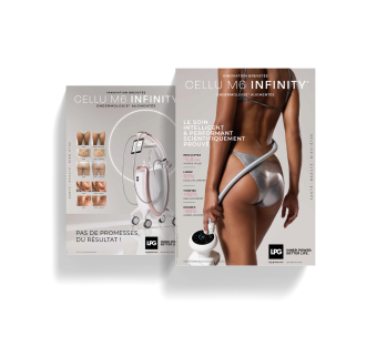 LOT DE 2 POSTERS ENDERMOLOGIE CORPS ET PHOTOS AVANT/APRES INFINITY (50x70cm)
